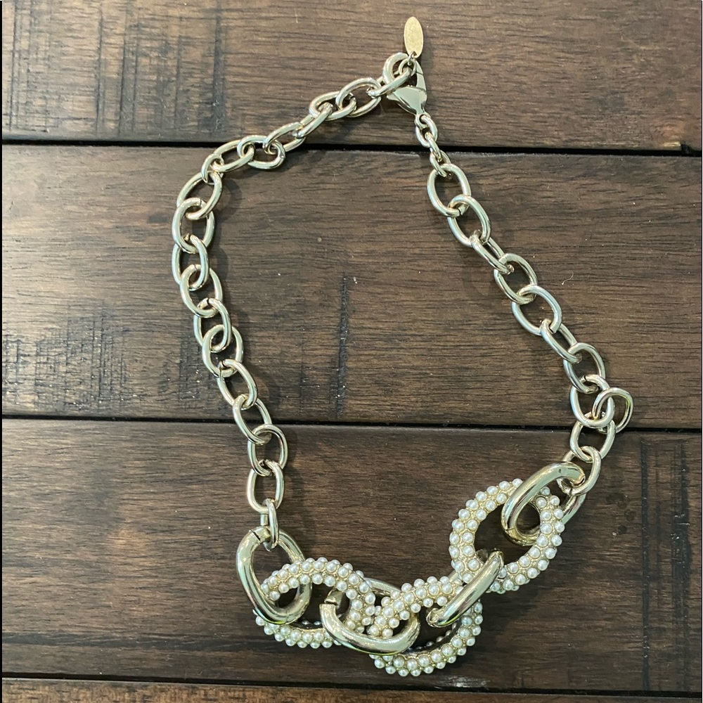 Gold statement necklace